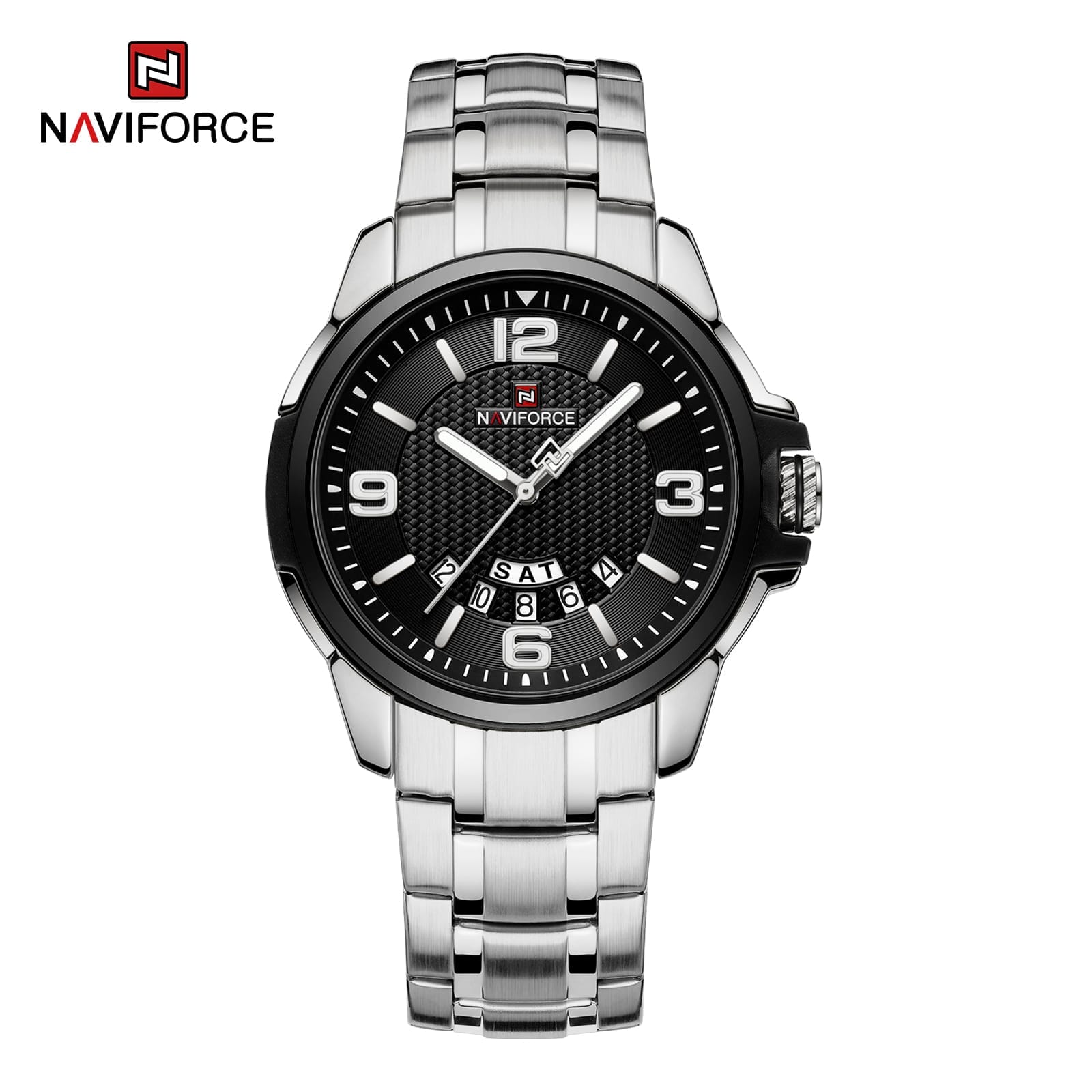 Naviforce 9215 Stainless steel premium watch for men
