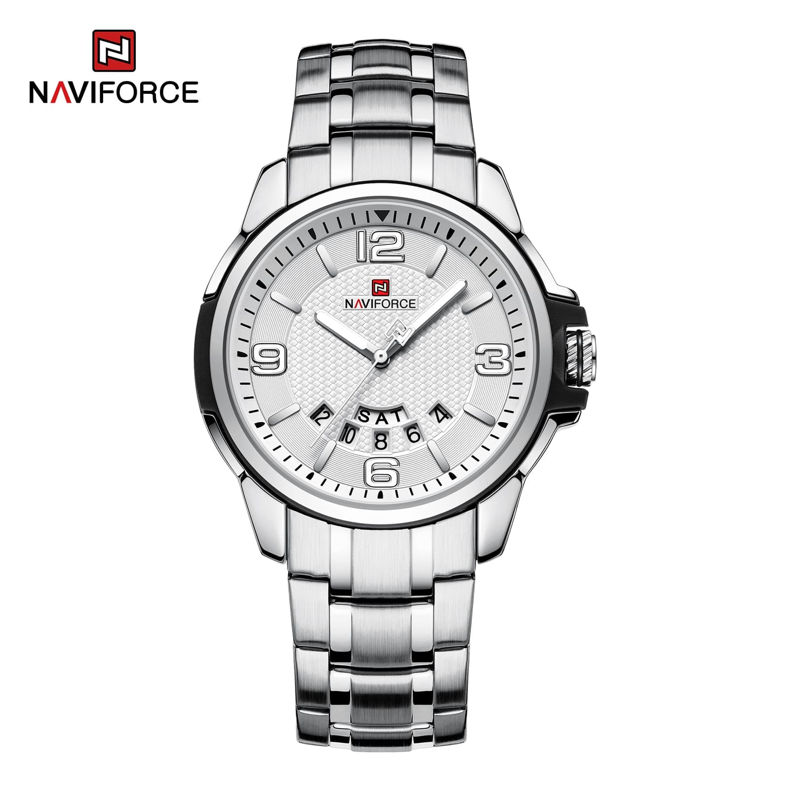 Naviforce 9215 Stainless steel premium watch for men