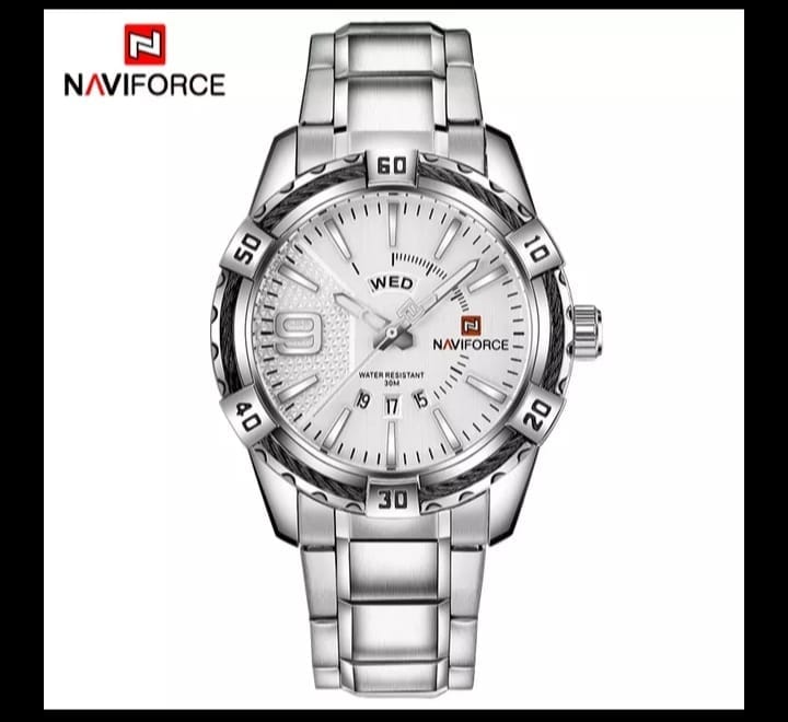 Naviforce 9117 Leather premium watch for  men