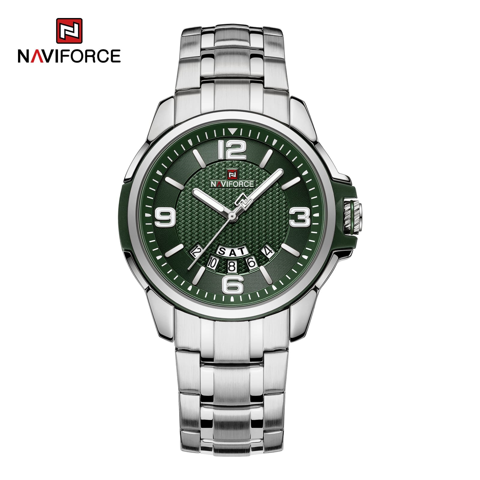 Naviforce 9215 Stainless steel premium watch for men