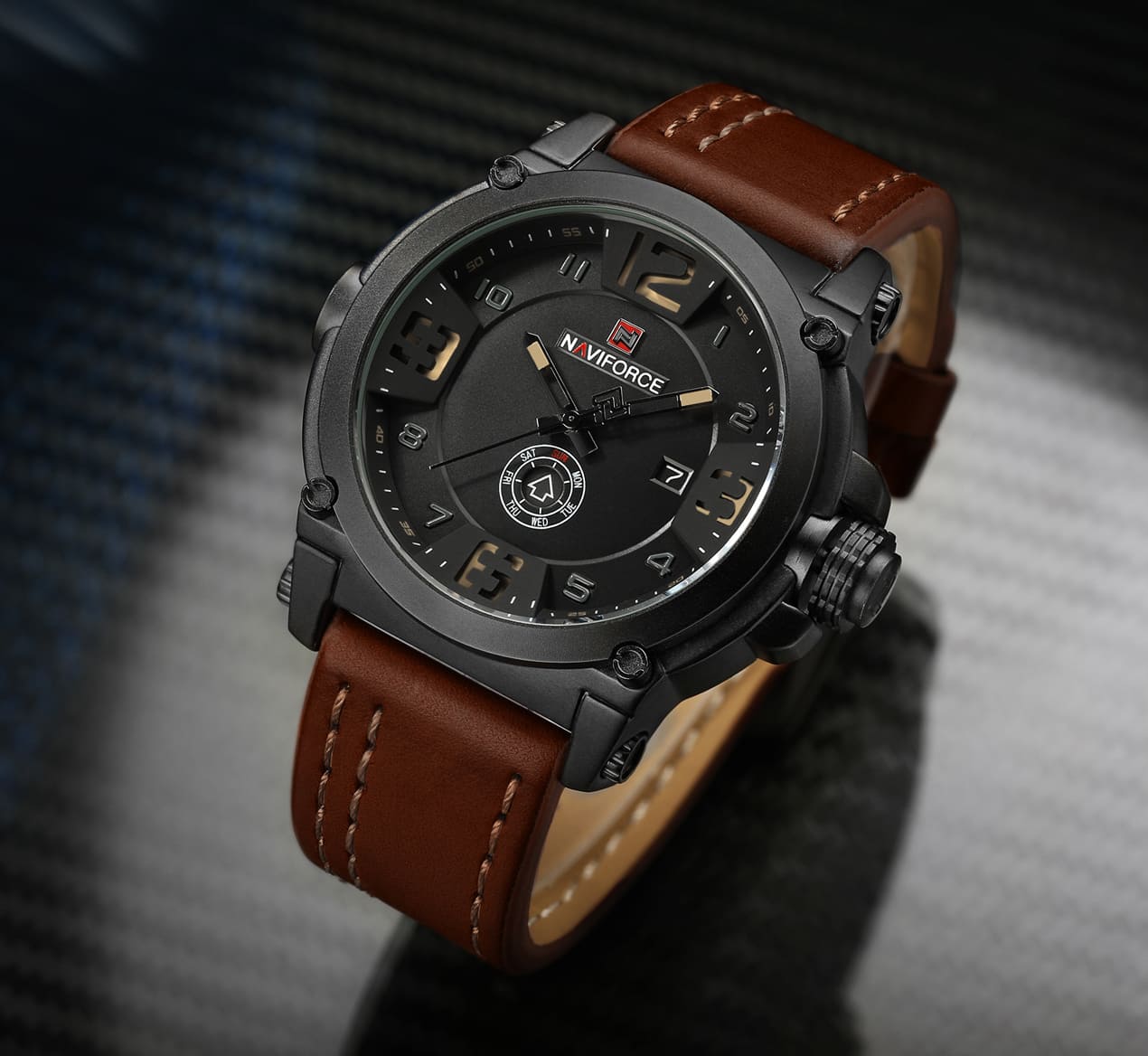 Naviforce NF9099 Men Leather watch