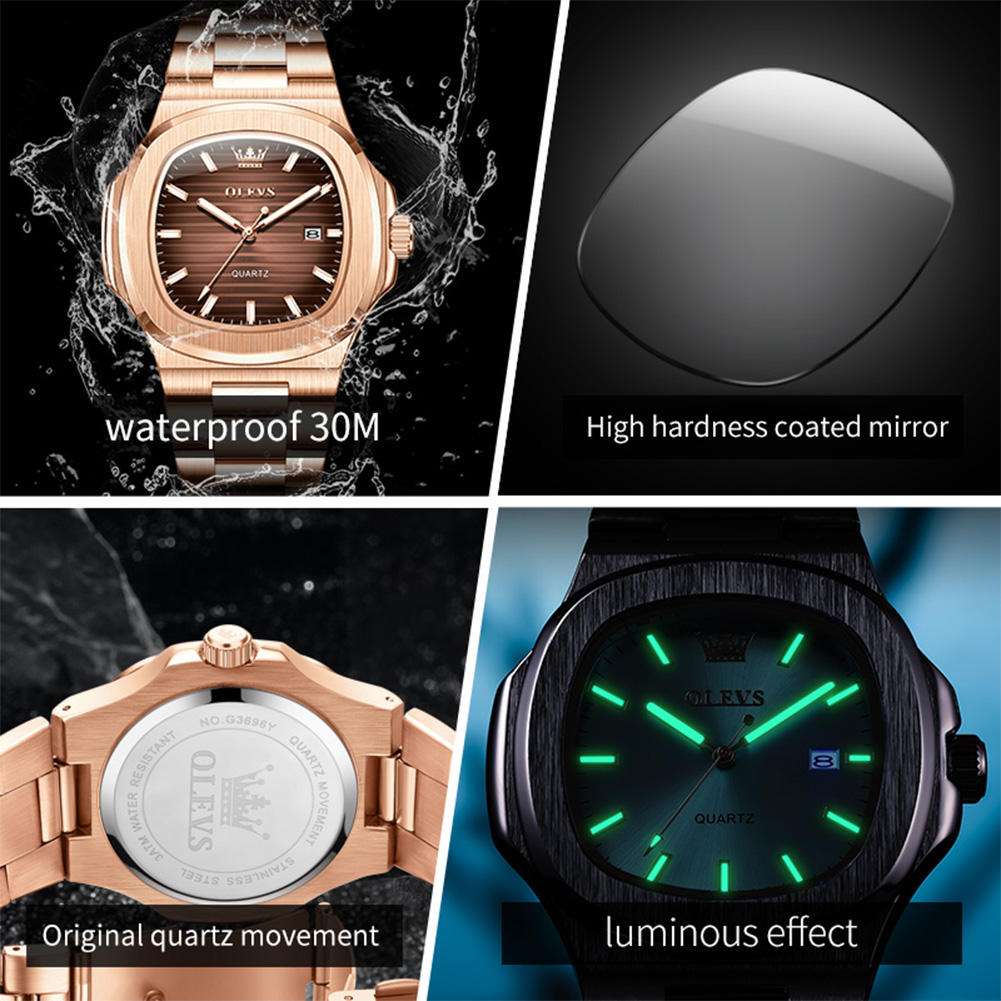 OLEVS 3696 Luxury Mens Quartz Watch - Image 3