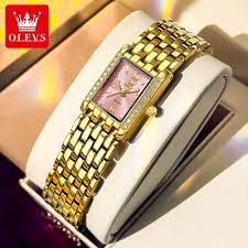Olevs 3700 Ladies square Quartz Watch