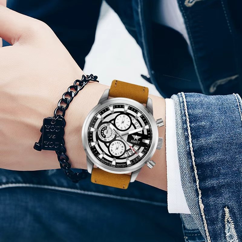 AMST 3068 Premium Water Resistant Men's Watch - Image 2